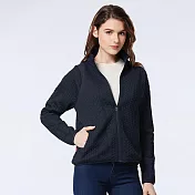 【ST.MALO】極光流線石墨烯無限女外套-2545WJ- M 深藍黑