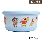 【HOUSUXI舒希】蠟筆小新－不鏽鋼雙層隔熱碗 1200ml-A3