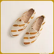 【花見小路】果果日 gochisou聯名 法棍樂福鞋 女鞋 寬楦 JP23  麵包