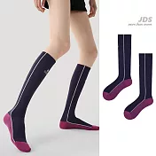 【JDS設計襪】微壓薄款 健身小腿肌運動壓力襪 -  深紫色