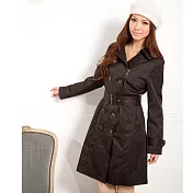 【MsMore】 都市迷情時尚中長風衣外套 106248 M 黑色