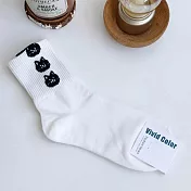 Kankoku韓國  三顆毛絨動物襪  * 白色