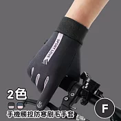 【博客來嚴選】手機觸控防寒刷毛手套(城霧灰/霧藍粉)-2入組；任選