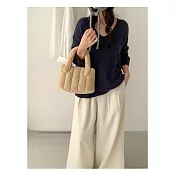 O-ni O-ni秋冬全新品精選優質時尚羊羔絨大容量簡約時尚托特包(品質保證)(bag-6170)  杏色