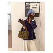 O-ni O-ni秋冬全新品精選優質時尚羊羔絨大容量簡約時尚托特包(品質保證)(bag-6170)  綠色