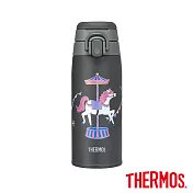 【THERMOS膳魔師】保溫瓶550ml(JOS-550HS-DGY)_馬年瓶