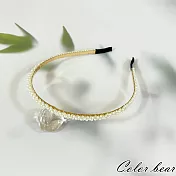 【卡樂熊】韓版珍珠輕奢造型髮箍- 層次排列