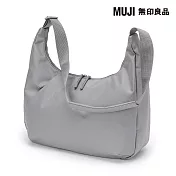 【MUJI 無印良品】撥水加工兩用單肩肩背包 灰色