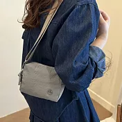 【HandStyle】側背包 休閒百搭輕量實用尼龍布迷你斜背包(15040) _灰色