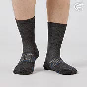 ADISI 美麗諾羊毛保暖襪 AS25058 ｜羊毛襪 中筒襪 厚底 M 煙燻黑/22-24CM