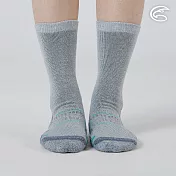 ADISI 美麗諾羊毛保暖襪 AS25058 ｜羊毛襪 中筒襪 厚底 M 雲灰藍/22-24CM