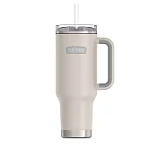 【THERMOS膳魔師】不銹鋼真空吸管隨行瓶1200ml_白(TS1802SN)