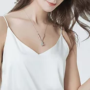 【HandStyle】項鍊 俏皮長耳兔銀色質感亮面細項鍊(41065) _銀色