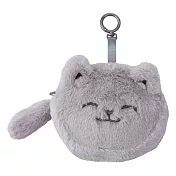 [星巴克]灰貓絨毛零錢包
