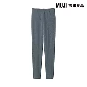 【MUJI 無印良品】女彈性天竺緊身褲 S 墨灰