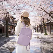 ELECOM 帆布3WAY薄型後背包OF04- 丁香紫