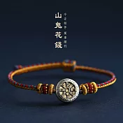 【HandStyle】手鍊 山鬼花錢九宮八卦三色開運編織手鍊(69095) _山鬼花錢