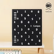 KOKUYO SOUSOU×Campus經典8孔活頁本 B5-黑