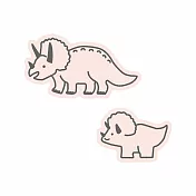 【日本EL COMMUN】恐龍家族 造型貼紙2入組 ‧ 三角龍