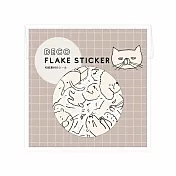 【日本EL COMMUN】DECO散裝貼紙包24枚入 ‧ 醜萌動物