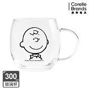 康寧PYREX SNOOPY 復刻黑白耐熱玻璃杯-查理布朗