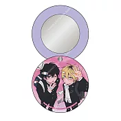 渣男椎名學長與瘋男佐佐木學弟(原作) PU皮革小圓鏡 A