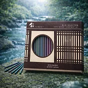 【日本香彩堂】京都彩 線香5款*3支(附線香座) ‧ Blue (杉溪+海+清流+雫+水)