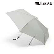 【MUJI 無印良品】晴雨兩用折傘 淺灰