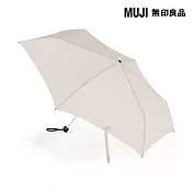【MUJI 無印良品】晴雨兩用折傘 象牙白