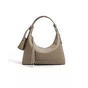 O-ni O-ni全新品精選優質頭層牛皮簡約時尚大牌平替款托特包(品質保證)(bag-6175) 大象灰色