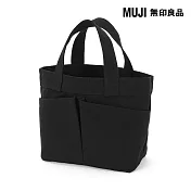 【MUJI 無印良品】帆布迷你托特包 黑色