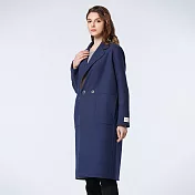 【ST.MALO】秘魯雙面雪境牧旅羊駝大衣-2508WC- XL 深丈青/橡樹棕