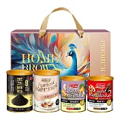 《紅布朗》呈瑞堅果穀粉禮盒(4罐/盒)