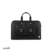 Moshi Treya 超輕量皮革劍橋筆電包 黝黑