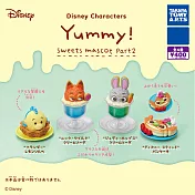 【日本正版授權】全套4款 迪士尼角色 美味甜點 P2 扭蛋/轉蛋 090783
