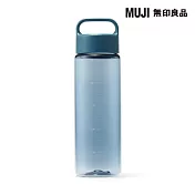【MUJI 無印良品】上蓋可提水壺/附刻度 /約500ml/藍1入