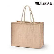 【MUJI 無印良品】黃麻購物袋A3 原色