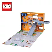 【日本正版授權】TOMICA 新迴旋車道收納盒 內不附小車 新迴旋梯提盒 城鎮系列/場景玩具/小車收納 多美小汽車