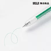 【MUJI 無印良品】可擦膠墨筆/綠0.38