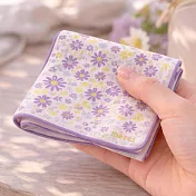 【日本現代百貨】merci 浪漫花系 純棉手帕 ‧ 薰衣紫