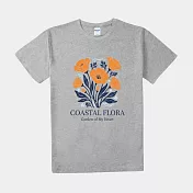 【MsMore】 《自訂款》海岸罌粟花海藻圓領T恤# 127141 S 灰色