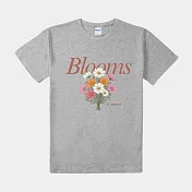 【MsMore】 《自訂款》波斯菊花園圓領T恤# 127143 S 灰色