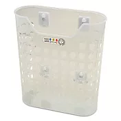 《吸引力》強磁/吸盤二用書報收納籃 透、藍、粉3色1