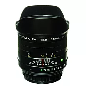 PENTAX SMC FA 31MM F1.8 AL Limited 黑色 (公司貨)