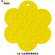 【LE CASSEROLE】花開富貴矽膠止滑隔熱墊(陽光黃)