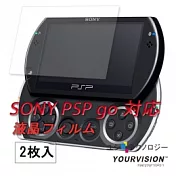 PSP go 專用高透明豔彩防刮螢幕貼(二入)(贈拭鏡布)