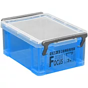 《冰磚》透明小型收納整理盒(0.85L)8入 透藍、透明2色