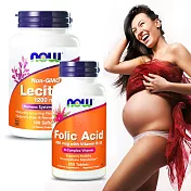 NOW健而婷－孕媽咪套組(孕寶錠-葉酸B12+卵磷脂)