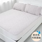 【EYAH宜雅】防潑水竹炭保潔墊-(雙人平面式)