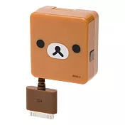 San-X 懶熊臉型伸縮線充電器(iPhone&iPod;)。懶熊懶熊